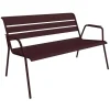 Banquette lounge Monceau coloris noir en acier Fermob - 132 x 82 cm