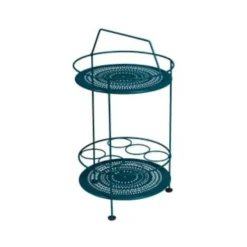 Bar portatif Fermob en acier coloris bleu acapulco Ø 40 cm