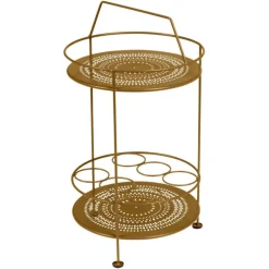 Bar portatif Montmartre coloris marron en acier Fermob - Ø 40 cm x 40 cm