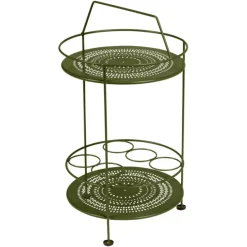 Bar portatif Montmartre coloris vert en acier Fermob - Ø 40 x 40 cm