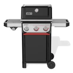 Barbecue au gaz Spirit E-335 coloris noir en acier émaillé Weber - 117 x 67,5 cm