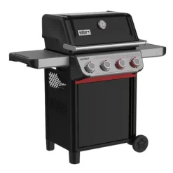 Barbecue au gaz Spirit E-425 mix plancha coloris noir en acier émaillé Weber - 118 x 65 x 13 cm
