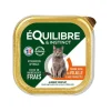 Barquette alimentaire pour chat stérilisé goût volaille Equilibre & Instinct - 85 g