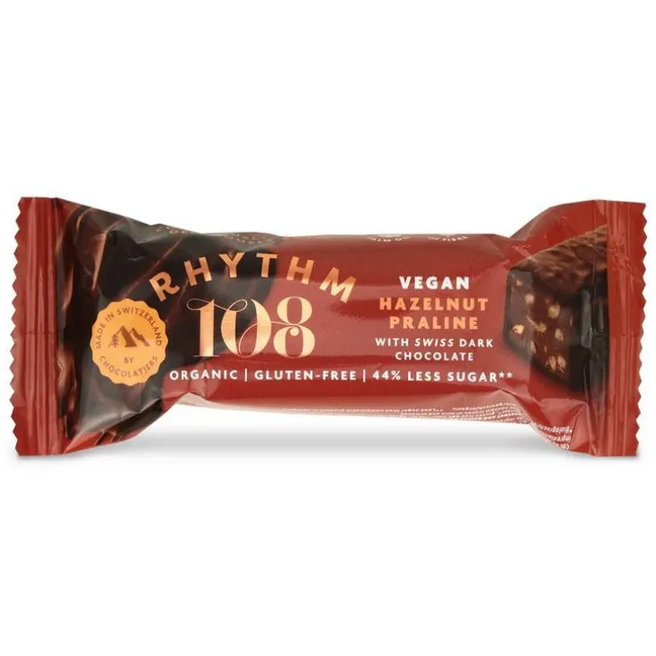 Barre bio chocolat praline noisette Rythm 108 - 33 g