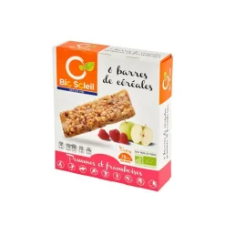 Barres pommes framboises Bio BIOSOLEIL