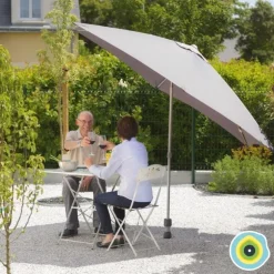 Base d'ancrage en aluminium à visser ou à sceller pour parasols, tonnelles, pieds de parasol, poteaux de hamacs et mâts de voile d'ombrage Gard&Rock - Ø 11 x 30 cm