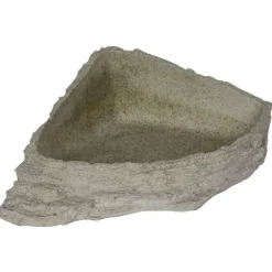 Bassin ou mangeoire pour terrarium coloris gris Reptile Planet Stone Age Series Dish - Taille XL 17 x 7,5 x 21 cm