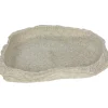Bassin ou mangeoire pour terrarium coloris gris Reptile Planet Stone Age Serie Dish - Taille M 16,5 x 2,5 x 12,5 cm