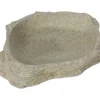 Bassin ou mangeoire pour terrarium coloris gris Reptile Planet Stone Age Serie Dish - Taille XS 11 x 2,5 x 0,90 cm