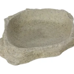 Bassin ou mangeoire pour terrarium coloris gris Reptile Planet Stone Age Serie Dish - Taille XS 11 x 2,5 x 0,90 cm