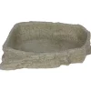 Bassin ou mangeoire pour terrarium coloris gris Reptile Planet Stone Age Serie Dish L - 17,5 x 3,5 x 14 cm