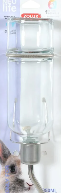 Biberon en verre pour lapins et cochons d’inde Zolux - 350 ml