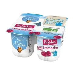 Bifidus saveur framboise Tante Hélène - 4 x 125 g