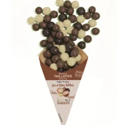 Billes de céréales enrobées de 3 chocolats Maison Taillefer - dans un cornet de 140 g