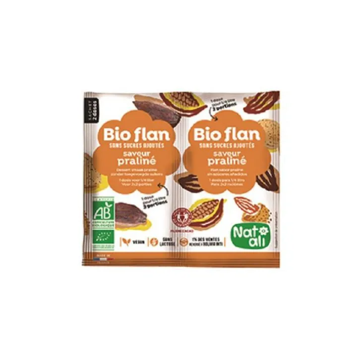 Bio Flan Saveur Praliné sachet 10g