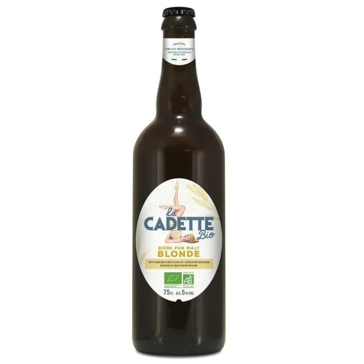 Bière blonde bio Cadette - 75 cl