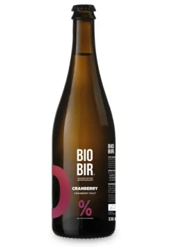 Bière sans alcool bio Biobir blanche Cranberry Gingembre - 750 ml