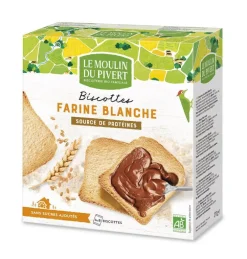 Biscottes bio à la farine blanche 270 gBiscottes bio à la farine blanche 270 g