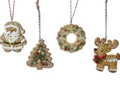 Biscuit pain d’épices en résine à suspendre -  7 x 9,5 cm