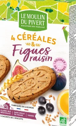 Biscuit P'tit Déj Figues Raisins et Graines bio - 190 gr