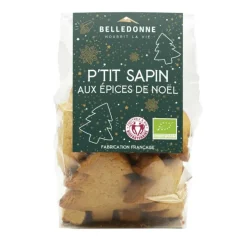 Biscuits sapins aux épices de Noël bio Belledonne - 150 g