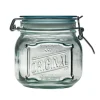 Bocal de conservation coloris transparent en verre recyclé clik original - 0,8 L