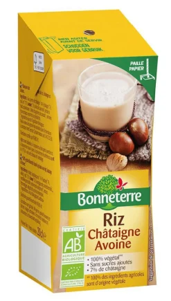 Boisson chataigne riz avoine bio Bonneterre - 20 cl