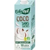 Boisson Douceur coco bio sans sucre en brique de 1L