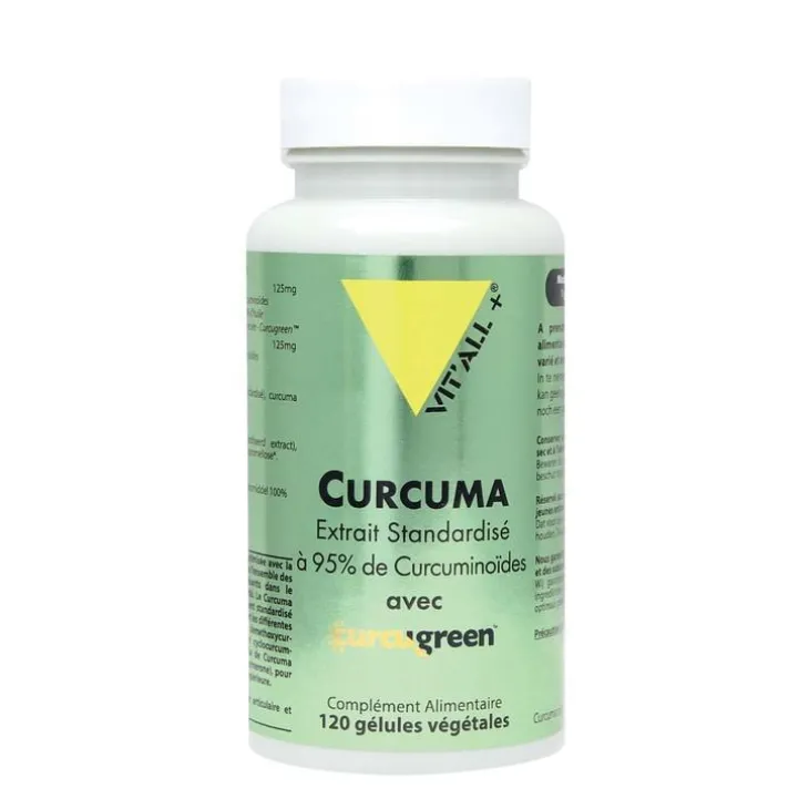 Boite de gélules Vit’All+ Curcuma - 120 gélules végétales