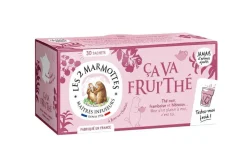 Boite de thé "ça va" frui'thé bio Les 2 marmottes - 60 g