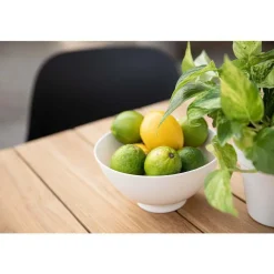 Bol à salade Selena en porcelaine blanche Ø 20,5 cm