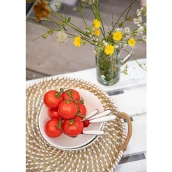 Bol à salade Selena en porcelaine blanche Ø 20,5 cm