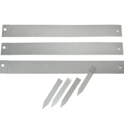 Bordure de jardin en métal gris Nature Outside Living - 264 x 10,2 cm