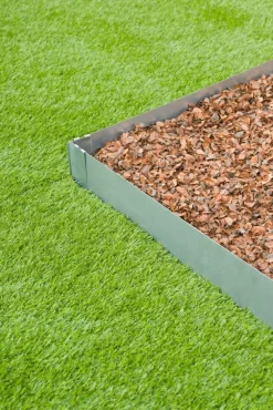 Bordure de jardin en métal gris Nature Outside Living - 264 x 10,2 cm