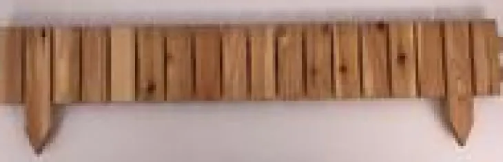 Bordure plate à lames droites 5 cm en Mélèze FSC naturel huilé Robin Hood - 100 x 15/25 cm