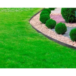 Bordure rigide et flexible en polyester recyclé anthracite Jardin d'Jo - L 15 m x H 14 cm