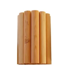 Bordure rouleau, 1/2 rondins en pin séché Robin S.A.R.L. - 150 x 30 cm