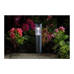 Borne solaire stella 365 grise Ø 6 x 38 cm