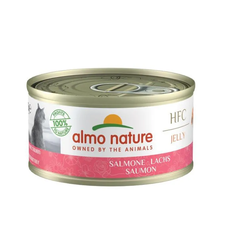 Boîte chat adulte Saumon Almo 70g