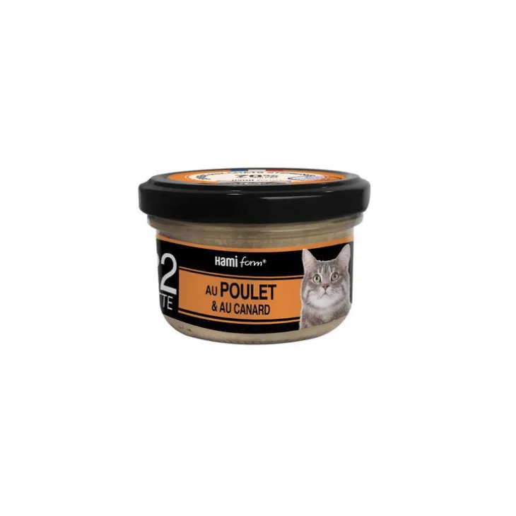 Boîte Chat Hamiform 80g, poulet, fromage et riz
