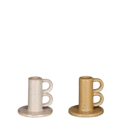 Bougeoir en céramique Graca - Ø 9 x 9 cm