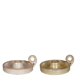 Bougeoir en céramique Graca - Ø 14 x H 5,5 cm