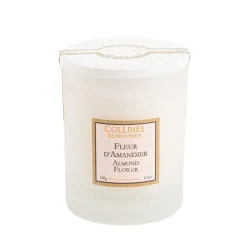 Bougie blanche parfumée Fleurs d’Amandier 180 g