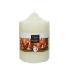 Bougie cierge beige en cire Ø 10 x 15 cm
