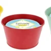 Bougie citronnelle pot métal coloris multicolore en cire Estivade Denis & Fils - Ø 12 x 7,4 cm
