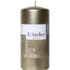 Bougie cylindrique taille L or L’Atelier de Denis - Ø 6,8 x H 14,5 cm