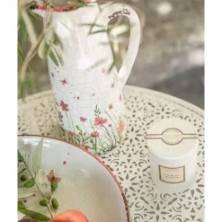 Bougie parfumée blanche 180 g parfum Thé blanc