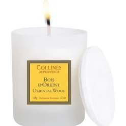 Bougie parfumée blanche les Naturelles senteur bois d’Orient 180 g