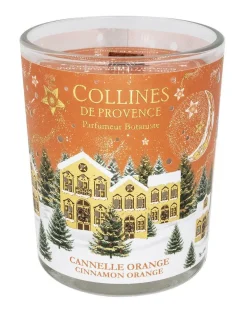Bougie parfumée cannelle-orange Collines de Provence - 75 g