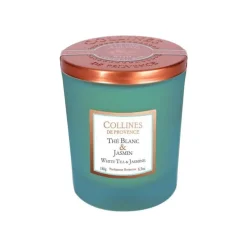 Bougie parfumée cire végétale senteur thé blanc jasmin Collines de Provence - 180 g